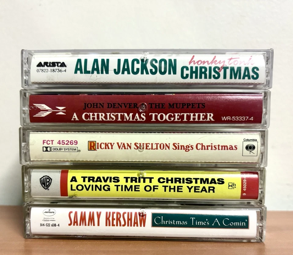 CHRISTMAS Country Cassette Tape Lot (5): John Denver, Alan Jackson, Travis Tritt Foto 3 de 4