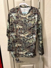 Guy Harvey Shirt Mens Camouflage Fishing Pull over Large NWTs
