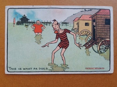  WILL OWEN Comic POSTCARD