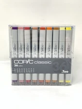 TOO Copic Sketch Basic 36 Color Set Multicolor Illustration Marker Pen