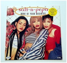 Salt-N-Pepa X2 Autographed None Of Your Business Album LP ACOA