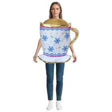 Teacup Jumpsuit Party Cosplay Funny Costume Themed Dress Up