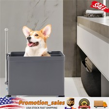 Floor Mop Sink with Wheels Multi-Functional Retractable Handrail for Bathroom