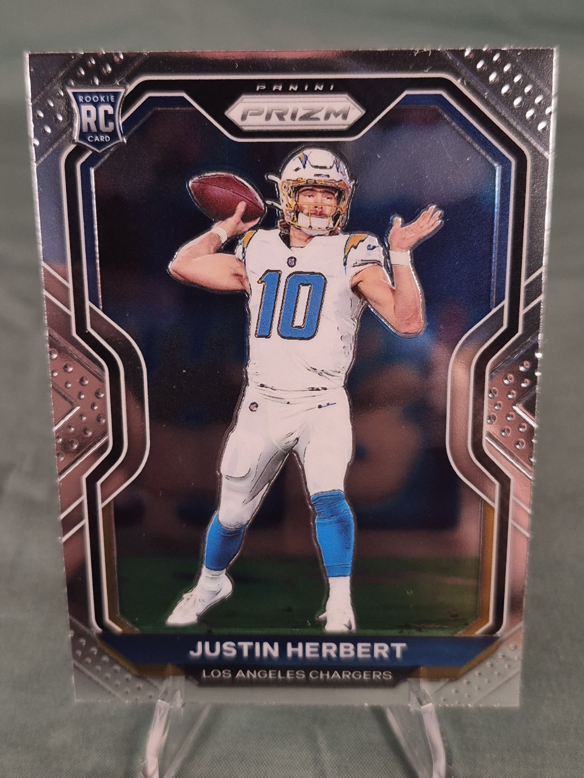 Panini 2020 Prizm Rookie Variation Justin Herbert #325 Negative Chargers NFL RC