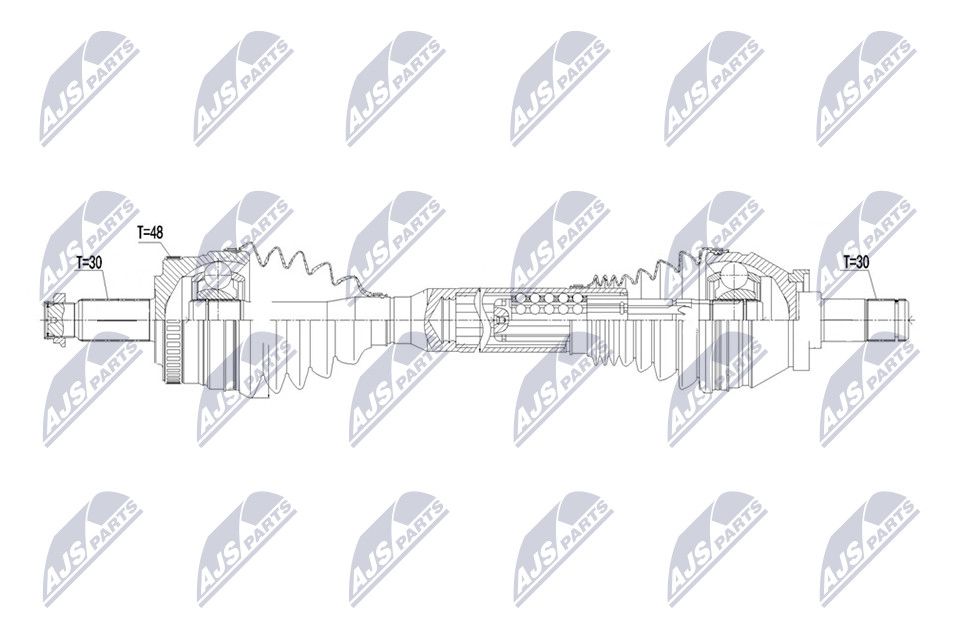 N.T.Y. NPW-LR-056.NTY Drive Shaft