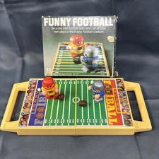 Vintage - Tomy Funny Football - Tabletop Game - Windup Players Works w/ Box