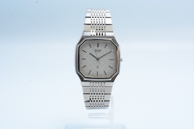 Seiko Chariot 6030-5080 Quartz Men's Octagon Watch White Dial