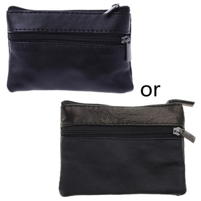 Men s Zipper Purses Coin Purse Cash Change Wallet for Key Holder Business Purses