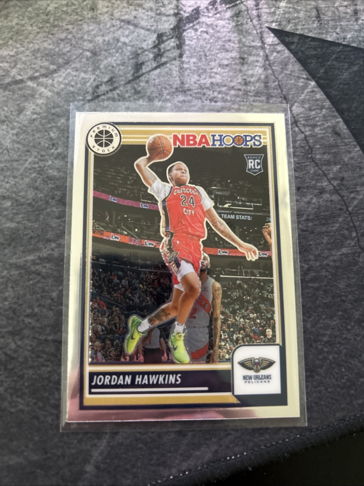 Jordan Hawkins 2023-24 Panini NBA Hoops Premium Stock Silver Rookie #125 RC NM