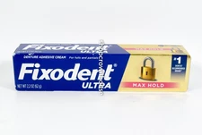 1 Fixodent ULTRA Denture Adhesive Cream Max Hold  & Food Seal 2.2 oz tube