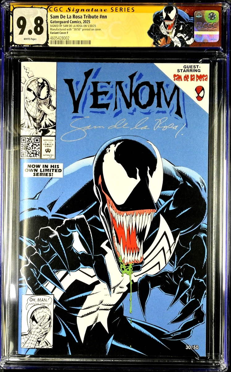 Sam de La Rosa Tribute #1 (2025) CGC 9.8 NM/MT SS Signed Venom Ltd