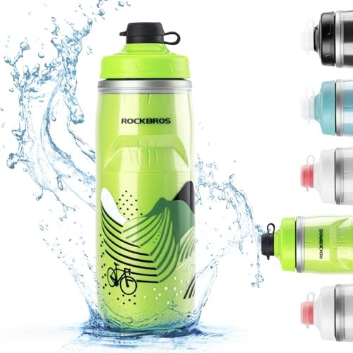21oz Bicycle Water Bottle For 5hrs Insulation Sports Green