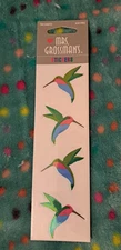 Vintage Mrs Grossmans Hummingbird Stickers. Brand New. 2 Sheets Made In USA 