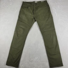 Flint And Tinder Pants Men's 32x32 Green Slim Chino Trousers Huckberry Cotton