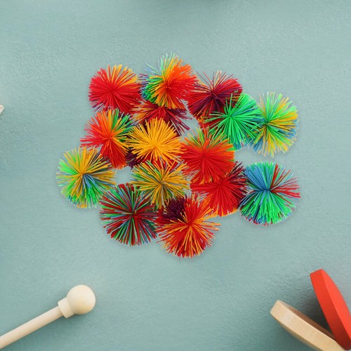 75 PCs Bunt Silikon Flauschige Jonglierkugeln für Kinder und Haustiere weiche - 第 5/12 張圖片