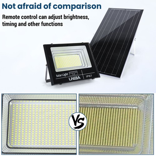 Commercial 2000000LM LED Solar Street Flood Light Outdoor Dusk to Dawn Wall Lamp - Picture 14 of 45