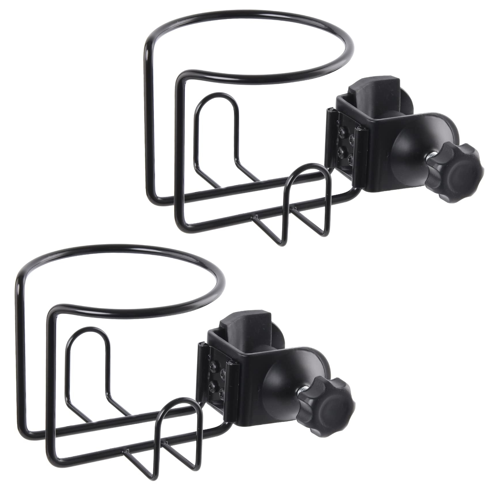 Clampon Cup Holder for Microphone Stand Tube, Clip on Drink Holder for