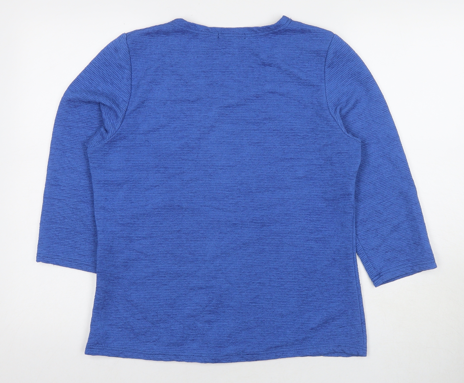 Stock Shop Womens Blue Polyester Basic Blouse Siz… - image 2