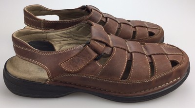 Johnston Murphy Brown Leather Fisherman Sandals Casual Men's 13 M Closed Toe | eBay