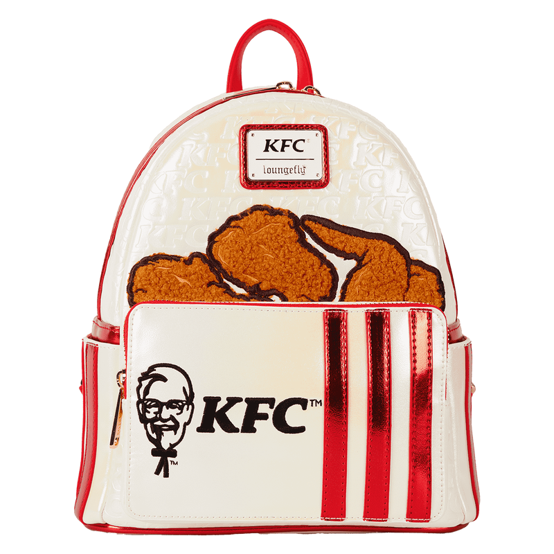KFC Chicken Bucket Sherpa Mini Backpack Fast Food Lover Gift