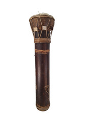 Vintage African handheld drum. Carved handmade. Music instrument tambour djemb&eacute;
