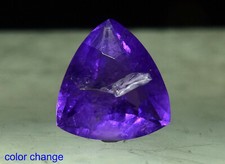 0.50 Carat Fluorescent Phosphorescent Color Change Faceted Hackmanite Gemstone