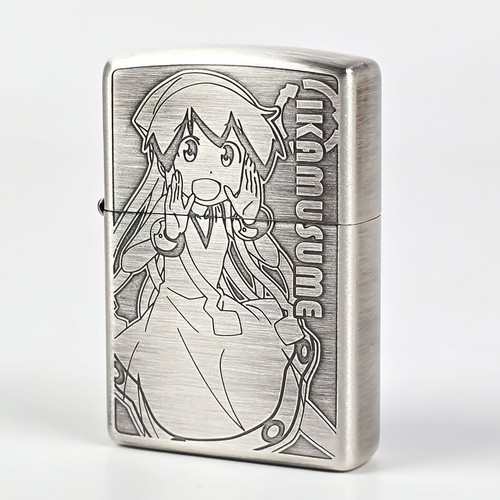 Zippo Invasion Squid Girl Ikamusume Feuerzeug Silber doppelseitig mit Box Anime - Bild 3 von 7
