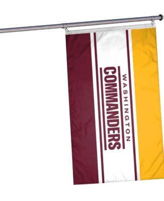 FOCO NFL Washington Commanders NFL 3' x 5' Team Horizontal Football Flag New 