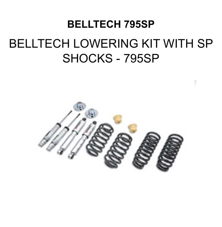For Chevy Trailblazer 02-09 Belltech 795SP 1.5" x 1.5" Front & Rear Lowering Kit - Image 2 of 2