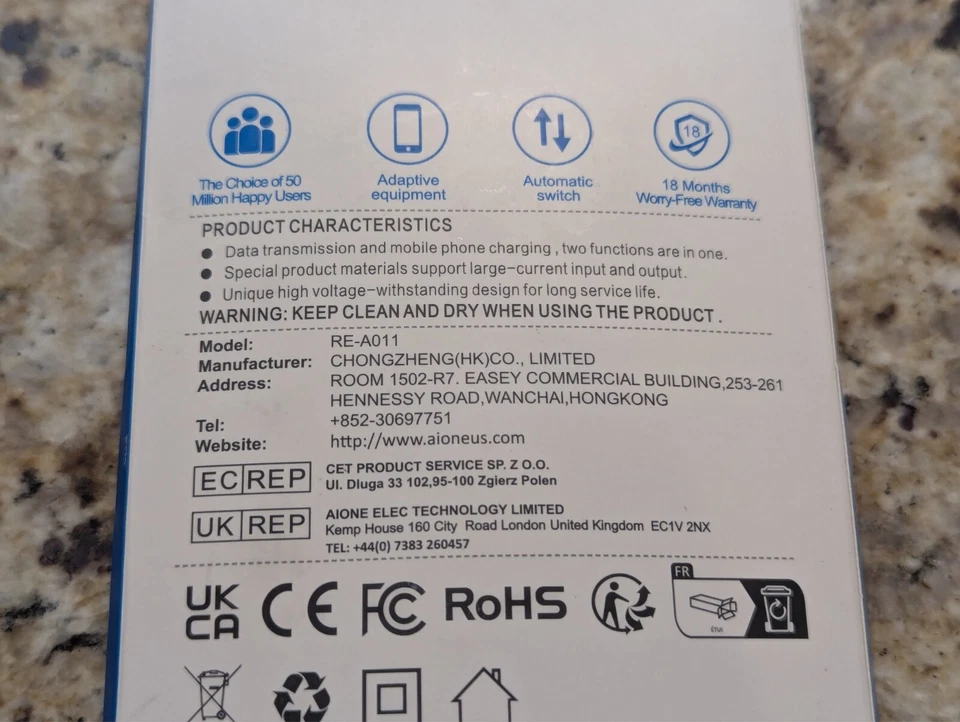 3 Pack USB-C to USB-C Charging Cables RE-A011 Grey 60W 3 meters - Image 4 of 4