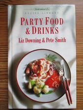 SAINSBURY Cook Book PARTY FOOD & DRINKS L Downing Recipes Cooking Cookery  1986