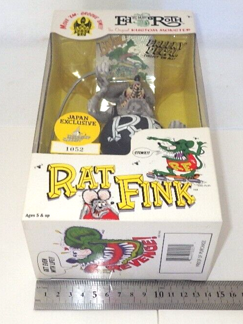 RAT FINK Kustom Monster Figure Japan Exclusive Ed Roth Gray from