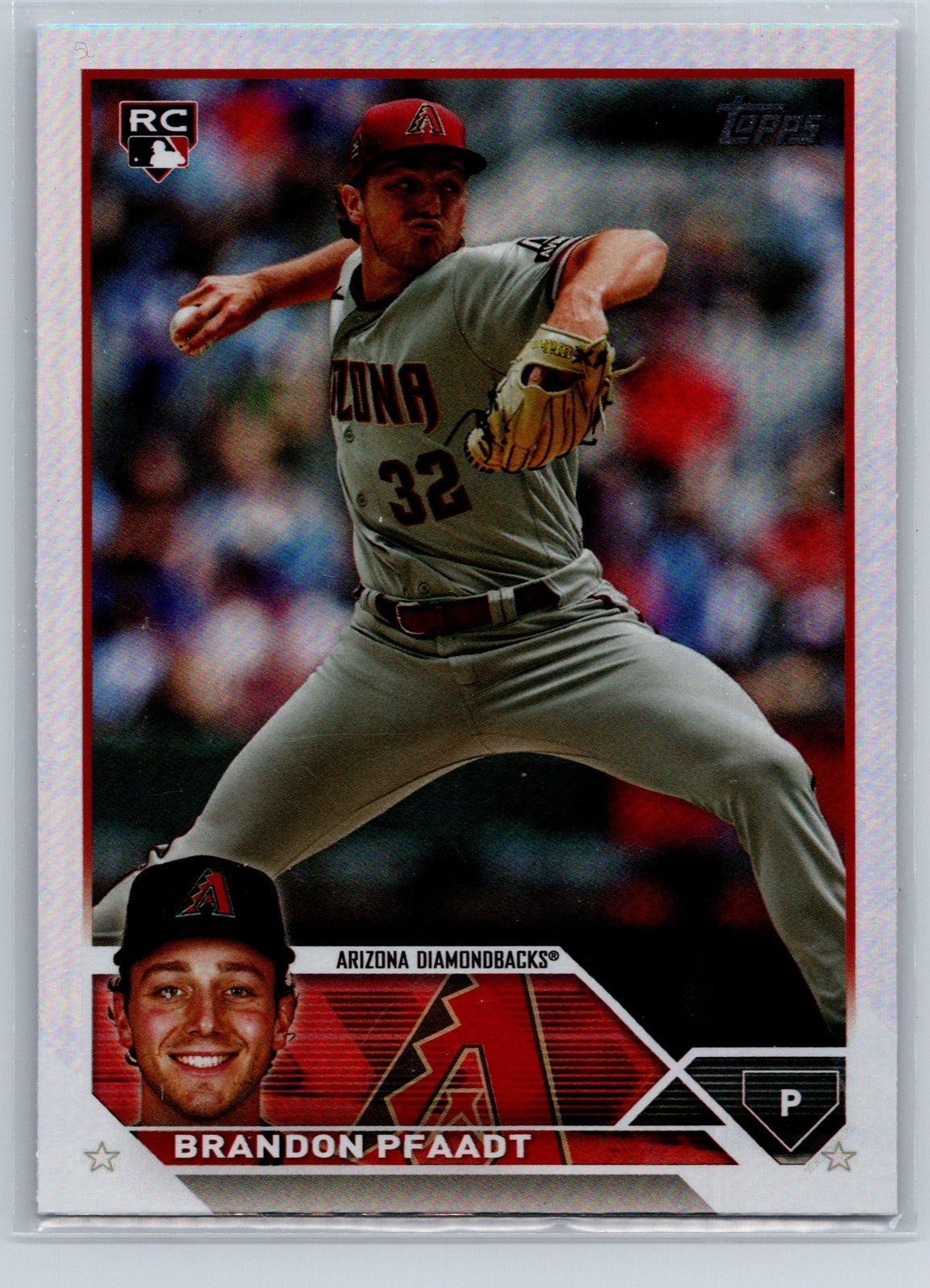 2023 Topps Update Brandon Pfaadt #US6 Rainbow Foil Arizona Diamondbacks