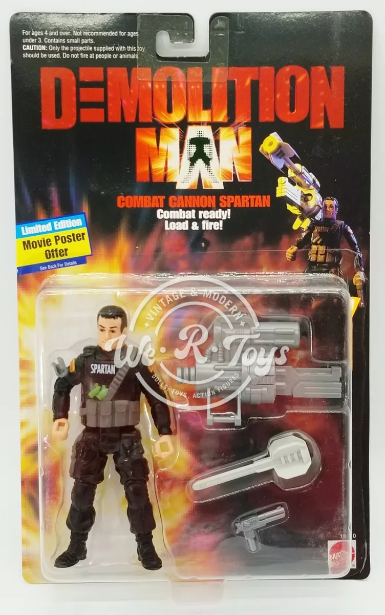 Demolition Man Combat Cannon Spartan Action Figure 1993 Mattel