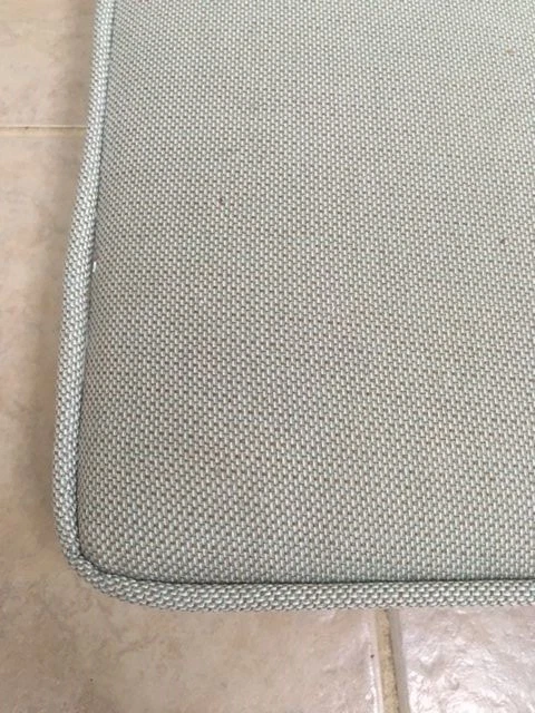 1 Puerta Frontal Grande Deluxe Silla de Comedor Patio Exterior Cojín 21x20 Spa Azul NUEVO Foto 3 de 3