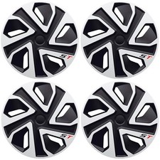 Radkappen 19 Zoll für Stahlfelgen schwarz silber matt  Radzierblenden 4er-Satz