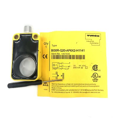 New For Turck Bi30R-Q20-AP6X2-H1141 Inductive Proximity Switch Ring Sensor