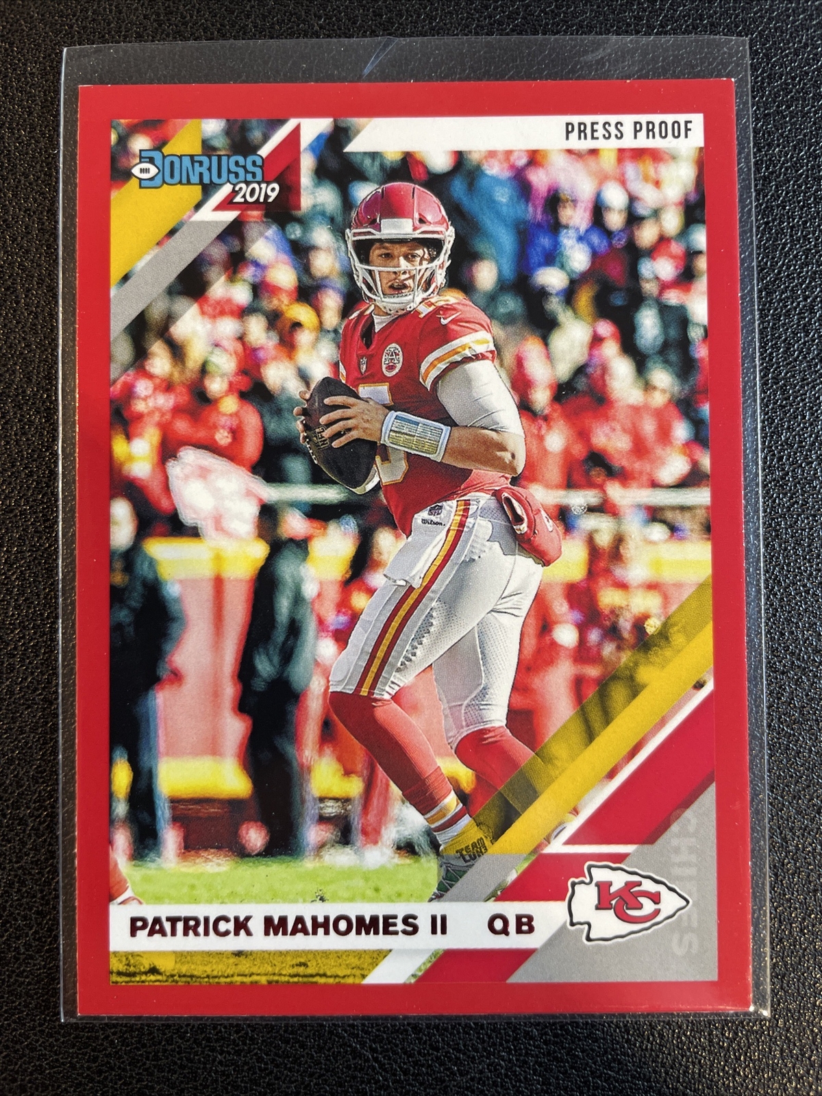 2019 Panini Donruss Football Patrick Mahomes Red Press Proof Kansas City Chiefs