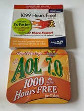 AOL Promo CD's AOL 7.0  9.0 Optimized with 10 Free Games Vtg Still Sealed