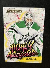 23-24 UD Credentials Hockey RC Highly Anticipated HA-19 Matt Murray