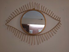 Handmade Eye Glitter Makeup Fancy Unique Christmas Spa Home Wall Deco Mirror