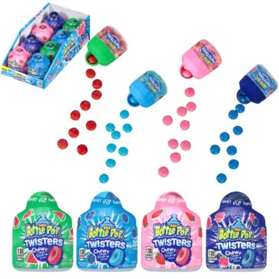 Twisters Chewy Candy - 8 Ct Sweet Candy with Chewy Sour Center in Twisting Co...