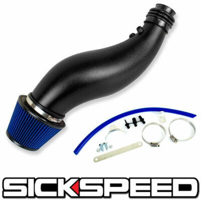 BIG MOUTH SHORT RAM AIR INTAKE FILTER KIT FOR 6'' FLARED PIPING EG EK BLACK