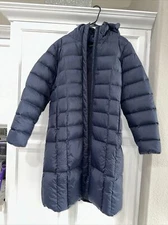 Womens Camel Crown Down Filled Jacket.  Navy Blue Size L