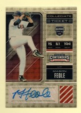 2018 Elite Extra GOLD VINYL CONTENDERS Mason Feole #1/1 SP RC AUTO - TEAM USA