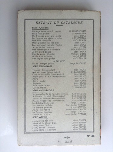 Dard San Antonio Du Plomb dans les tripes Fleuve noir Special police N°35 TBE - Picture 3 of 3