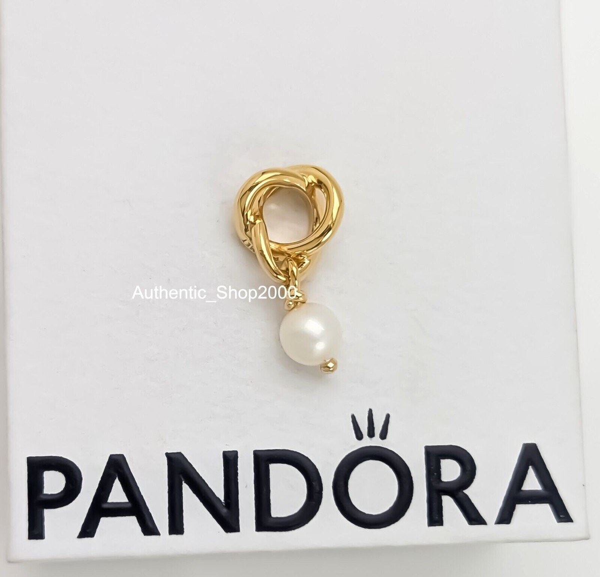 アクセサリー Pandora k14 Charm New 100% Authentic PANDORA 14K June White Pearl Eternity