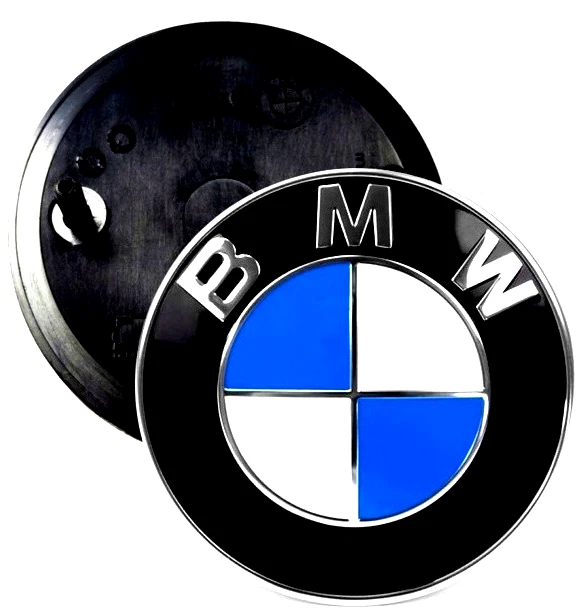 BMW 82mm Car Front Hood Rear Trunk Emblem Badge Logo Genune - Изображение 2 из 4
