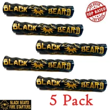 Black Beard Fire Starter 5 Pack - Survival Tinder Outdoor Gear. Made in the USA