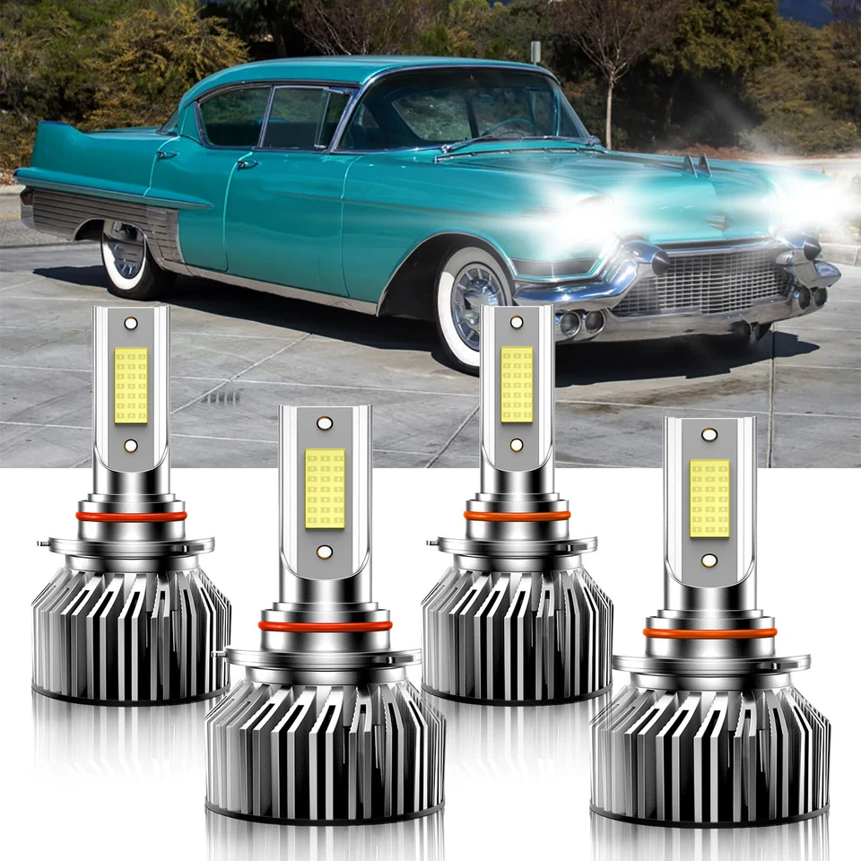 Para Cadillac 60 Special 1993-1993 9005+9006 Faros LED Bombillas de haz alto bajo Foto 2 de 4